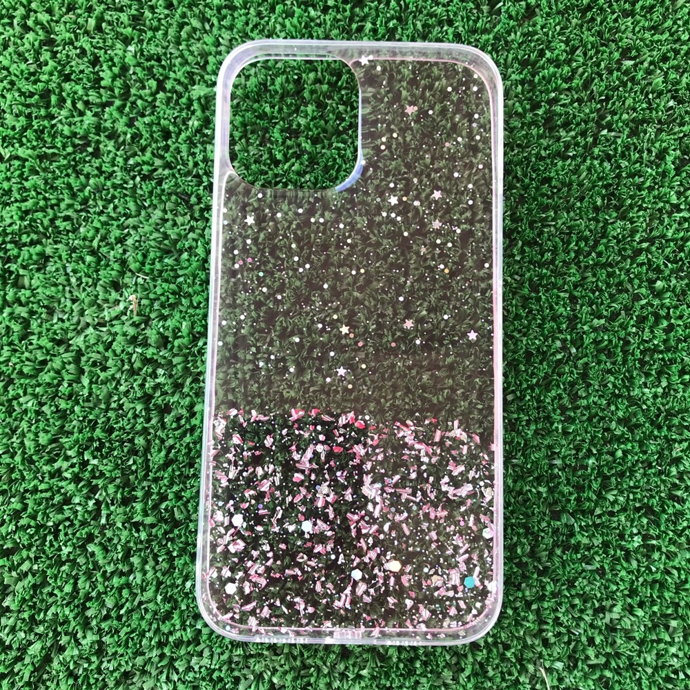 iPhone 12 pro max glitter pink clear - Picture 4 of 7